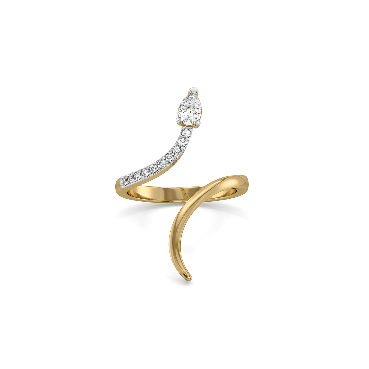 Pear Flair - Lab Diamond Ring
