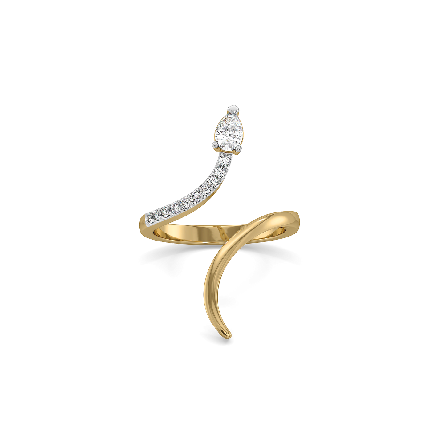 Pear Flair - Lab Diamond Ring