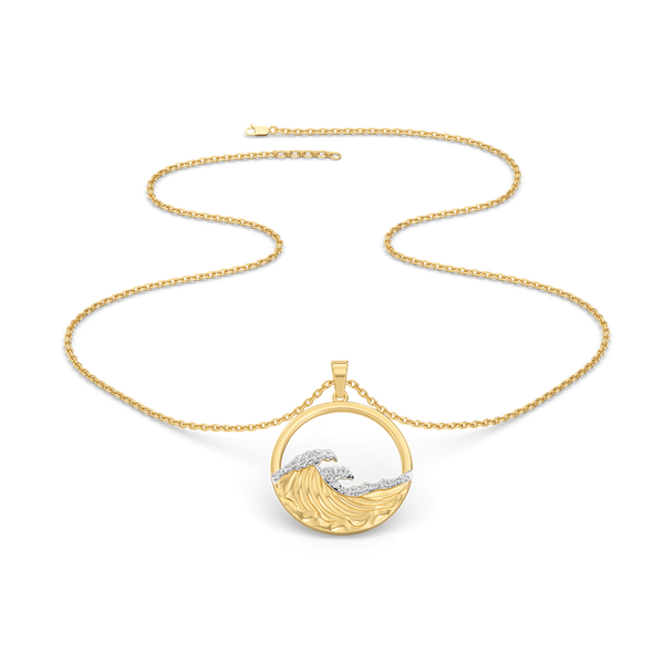 Tidal Wave Lab Grown Diamond Necklace - Lukson 