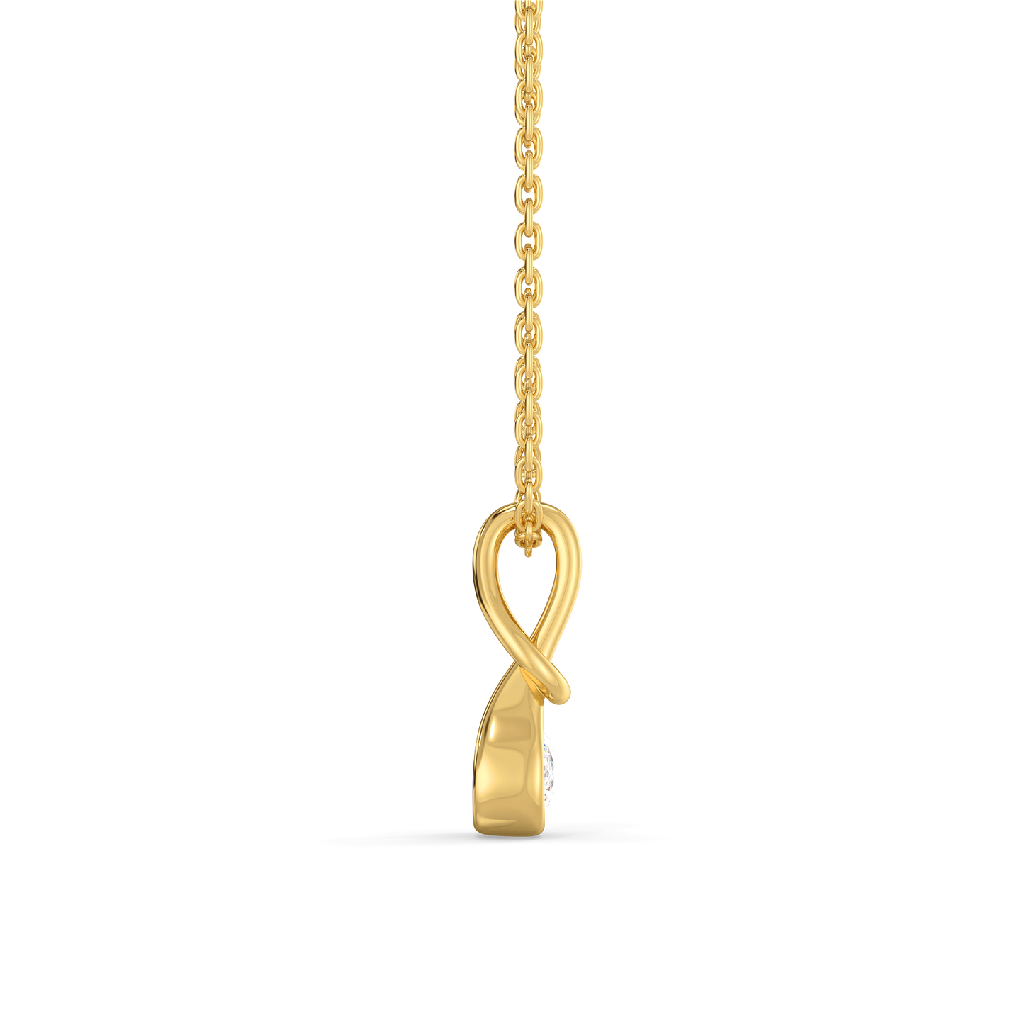 Eterna Curve - Lab Diamond Pendant