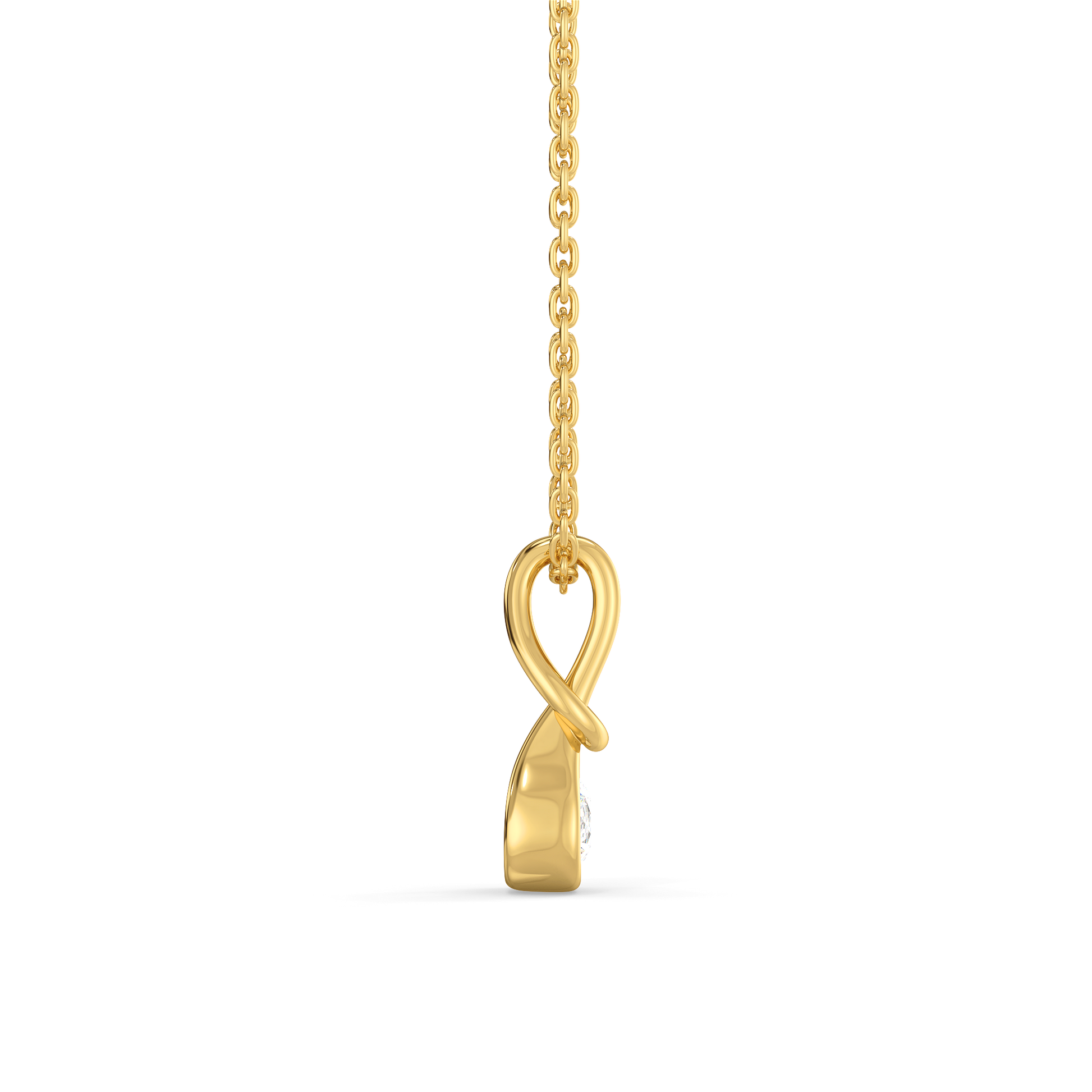 Eterna Curve - Lab Diamond Pendant