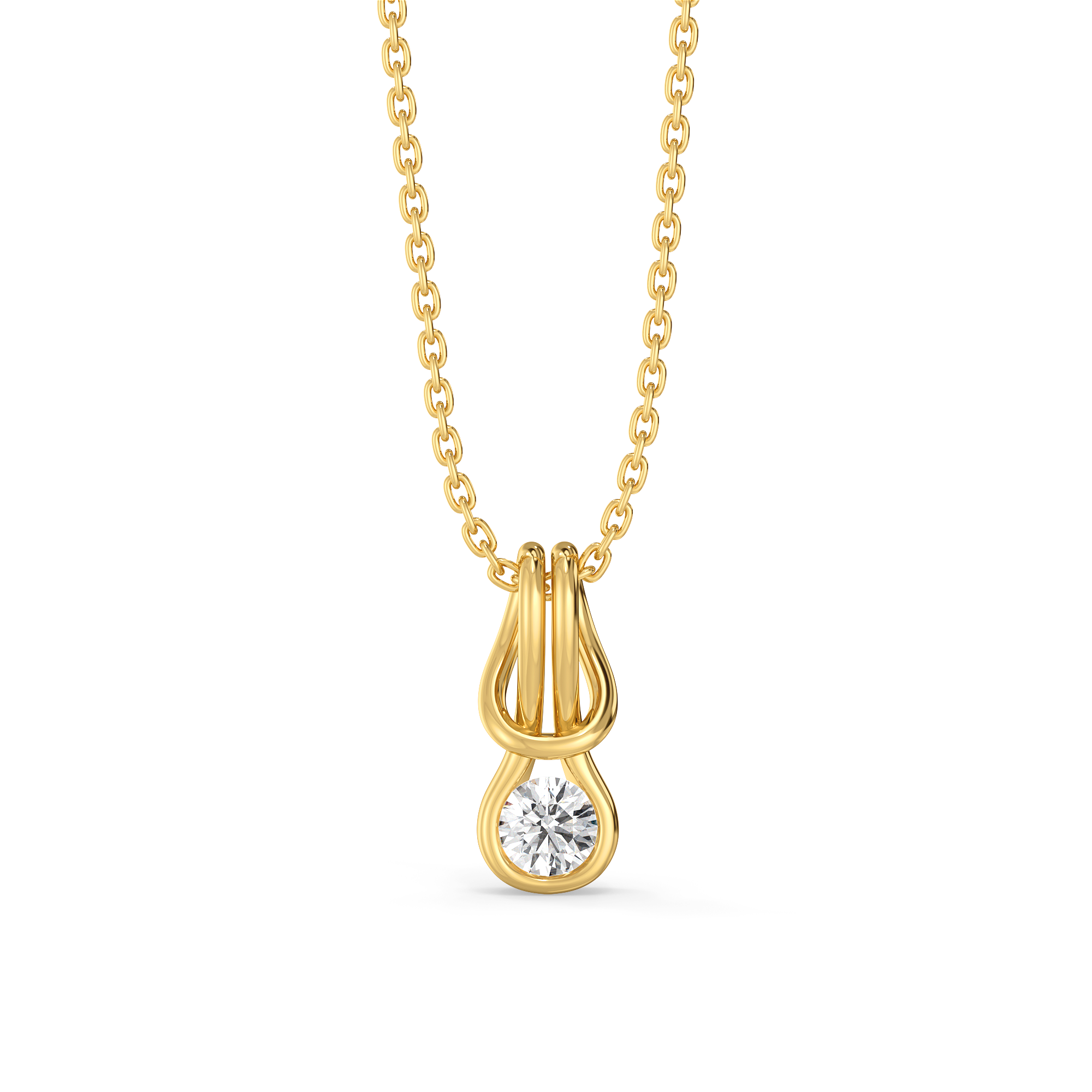 Eterna Curve - Lab Diamond Pendant