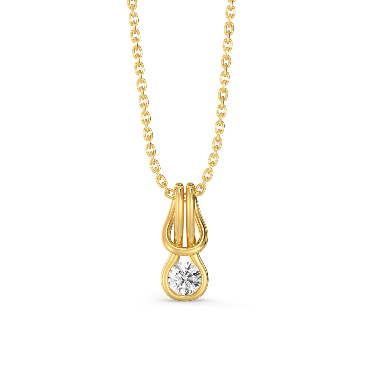 Eterna Curve - Lab Diamond Pendant