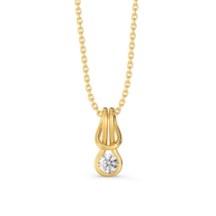 Eterna Curve - Lab Diamond Pendant