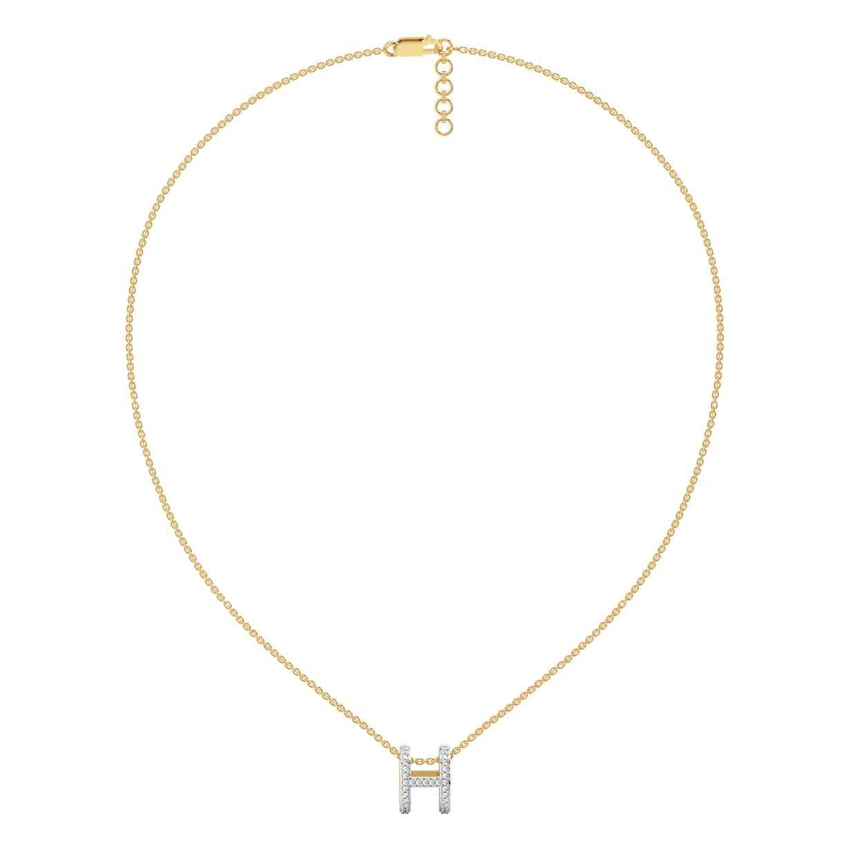 Heirloom H - Lab Diamond Necklace
