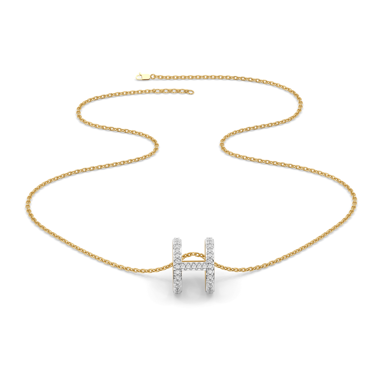 Heirloom H - Lab Diamond Necklace