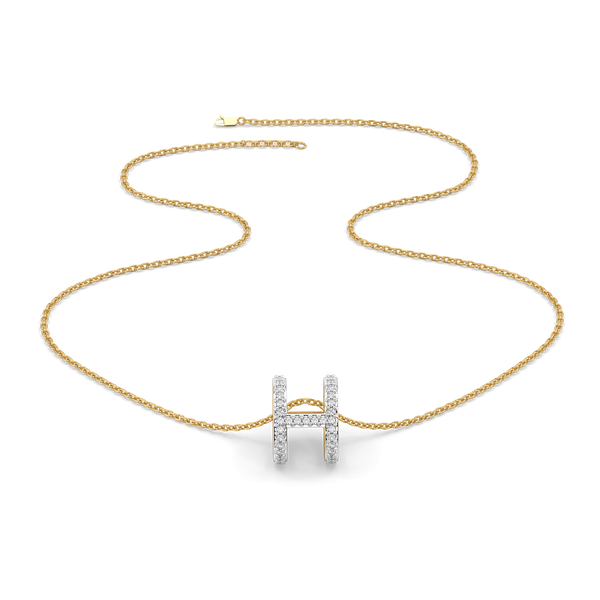 Lukson Heirloom H - Lab Grown Diamond Necklace