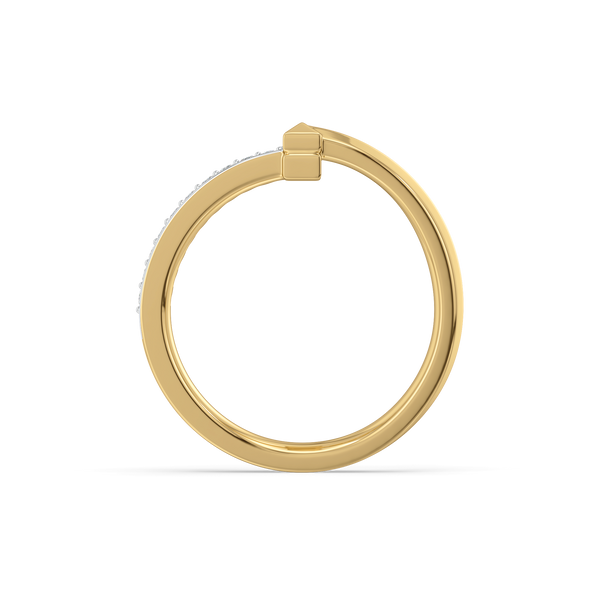 T-Axis Band Lab Grown Diamond Ring for Women - Lukson 
