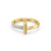 T-Axis Band Lab Grown Diamond Ring - Lukson 