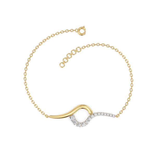 Twinkling Rain - Lab Grown Diamond Bracelet Online - Lukson 