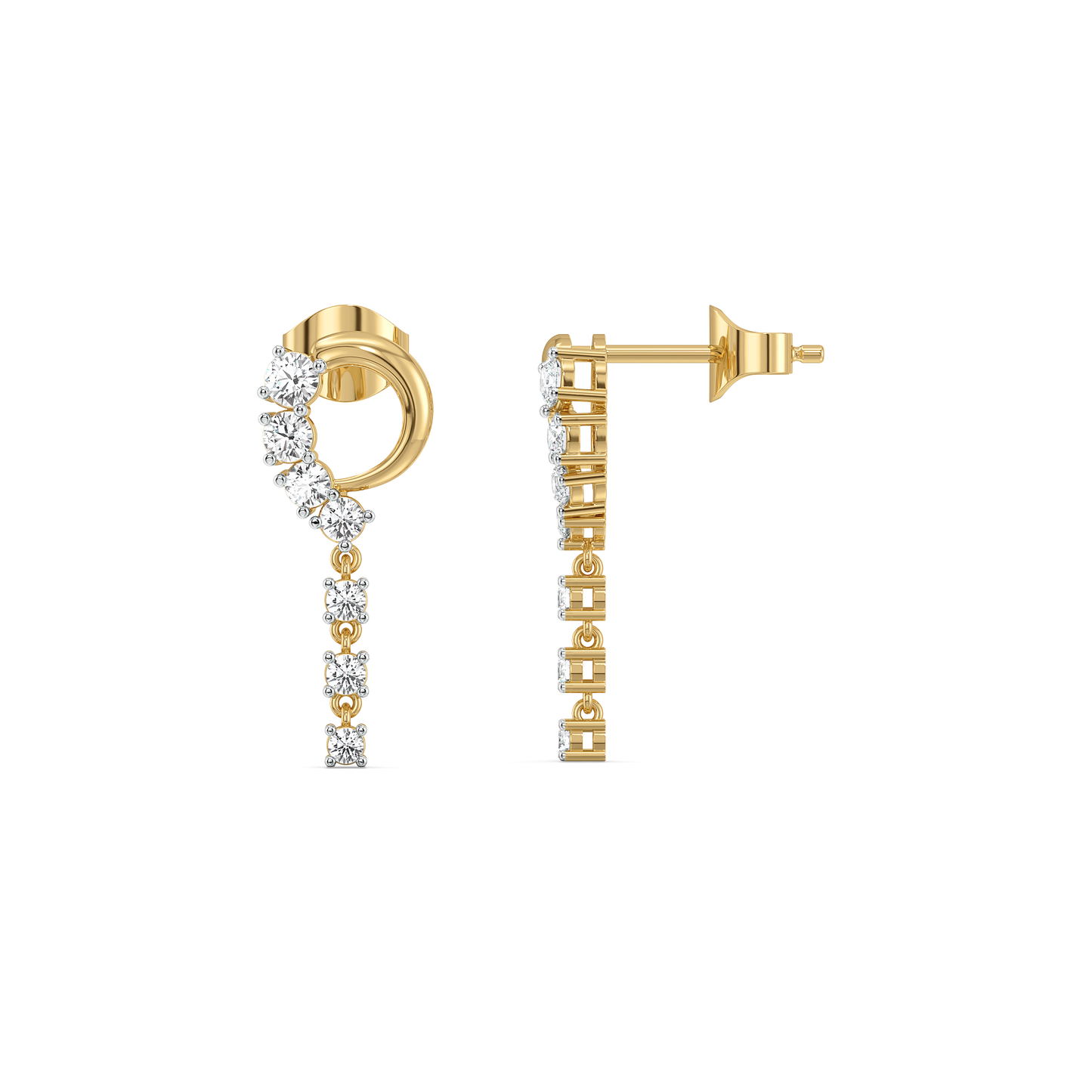 Twinkling Rain - Lab Diamond Earrings