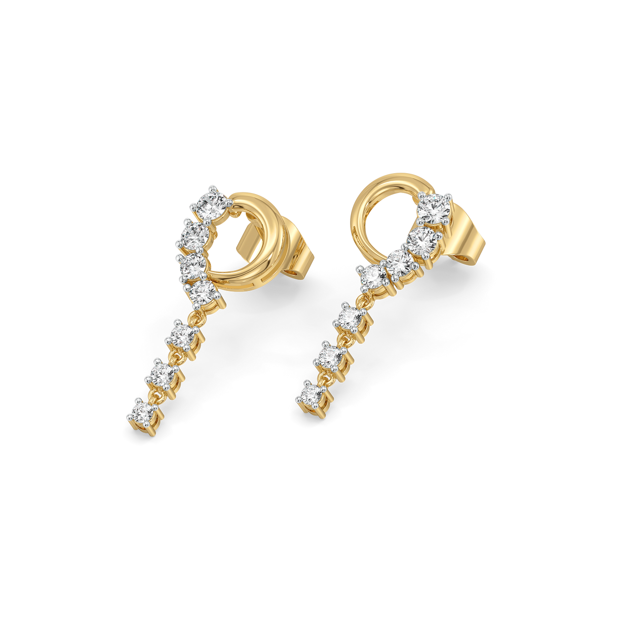 Twinkling Rain - Lab Diamond Earrings