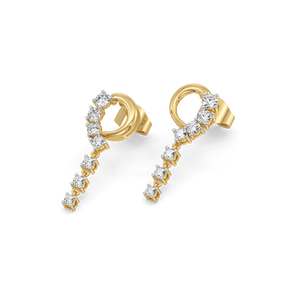 Twinkling Rain - Lab Diamond Earrings
