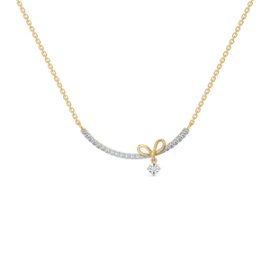 Ribboned Dreams - Lab Diamond Necklace