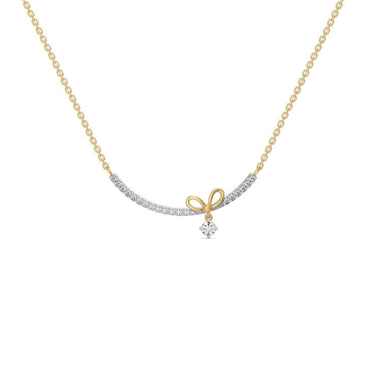 Ribboned Dreams - Lab Diamond Necklace