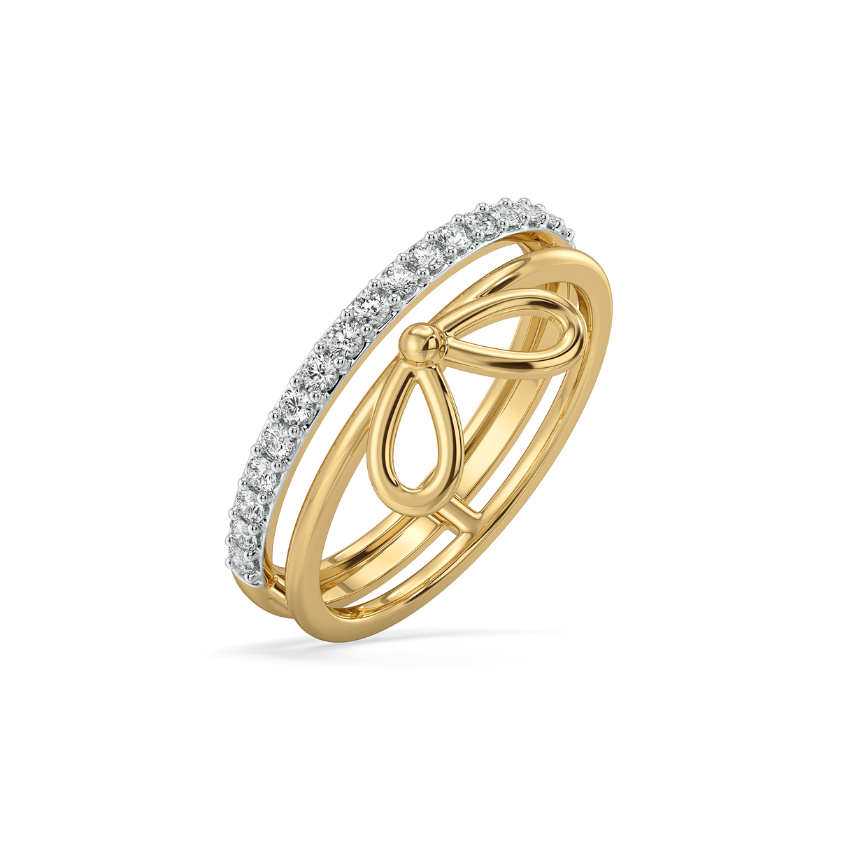 Ribboned Dreams - Lab Diamond Ring