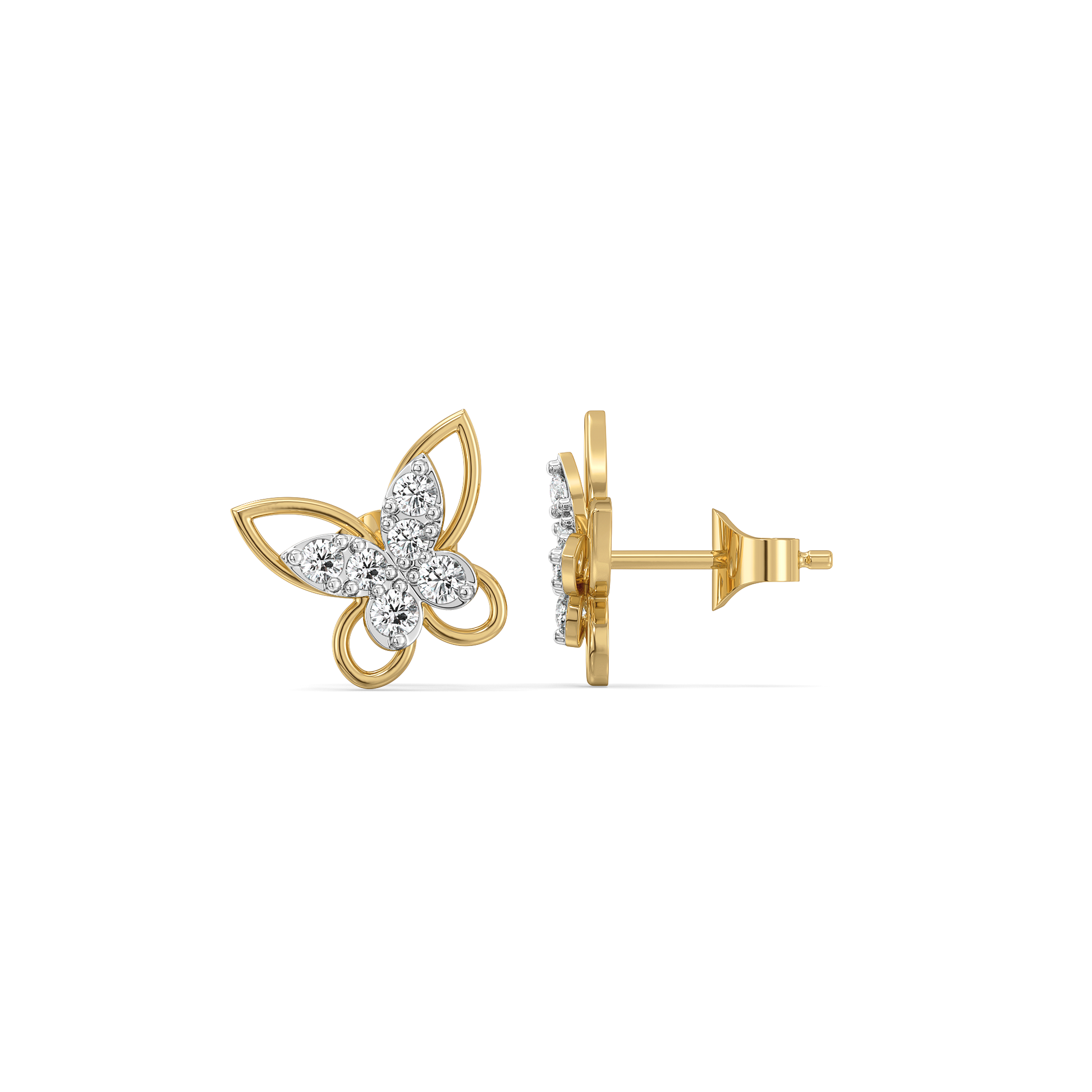 Flutterkiss Studs - Lab Diamond Earrings