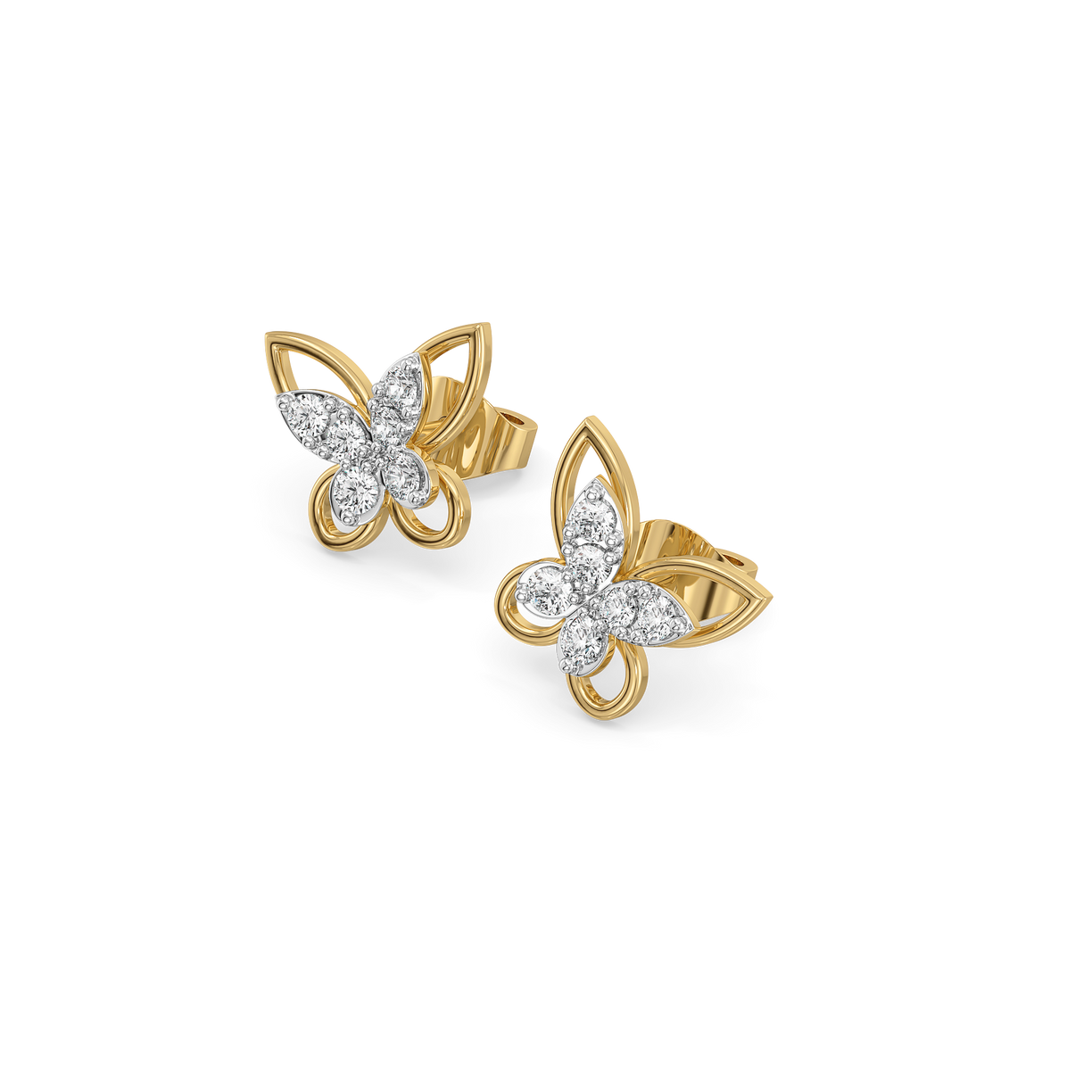 Flutterkiss Studs - Lab Diamond Earrings