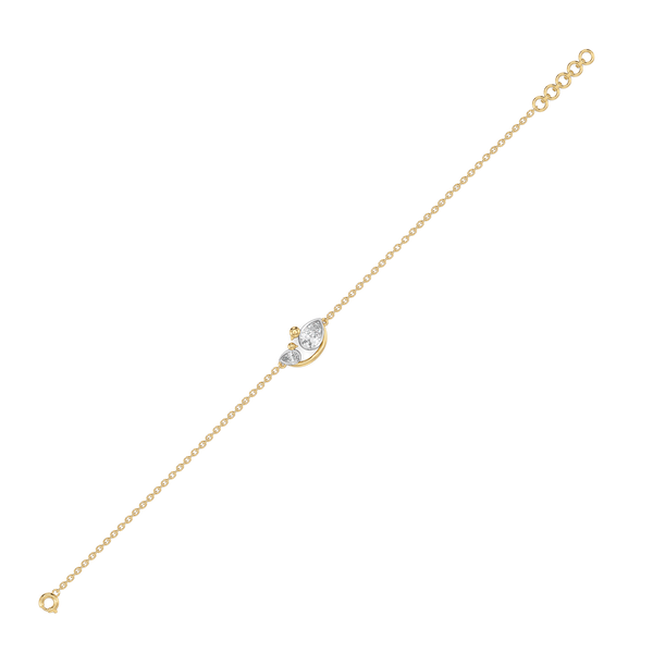 Nestled Bonds - Lab Grown Diamond Bracelet Online-Lukson 