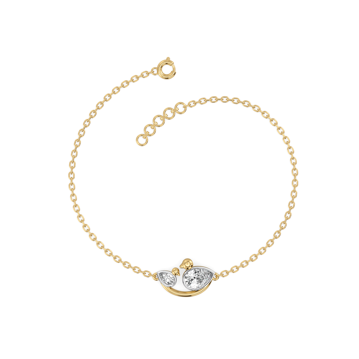 Nestled Bonds - Lab Diamond Bracelet