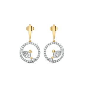 Nestled Bonds - Lab Diamond Drop Earrings