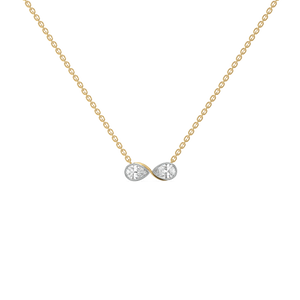 Infinity Pears - Lab Diamond Necklace