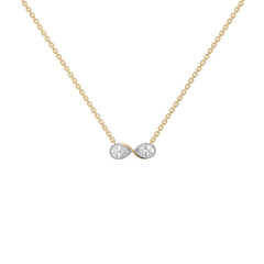 Infinity Pears - Lab Diamond Necklace