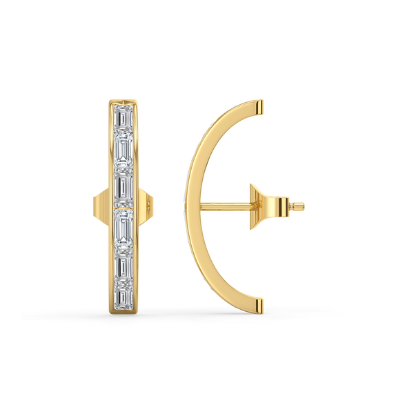 Lukson lab grown diamond luxury hoops