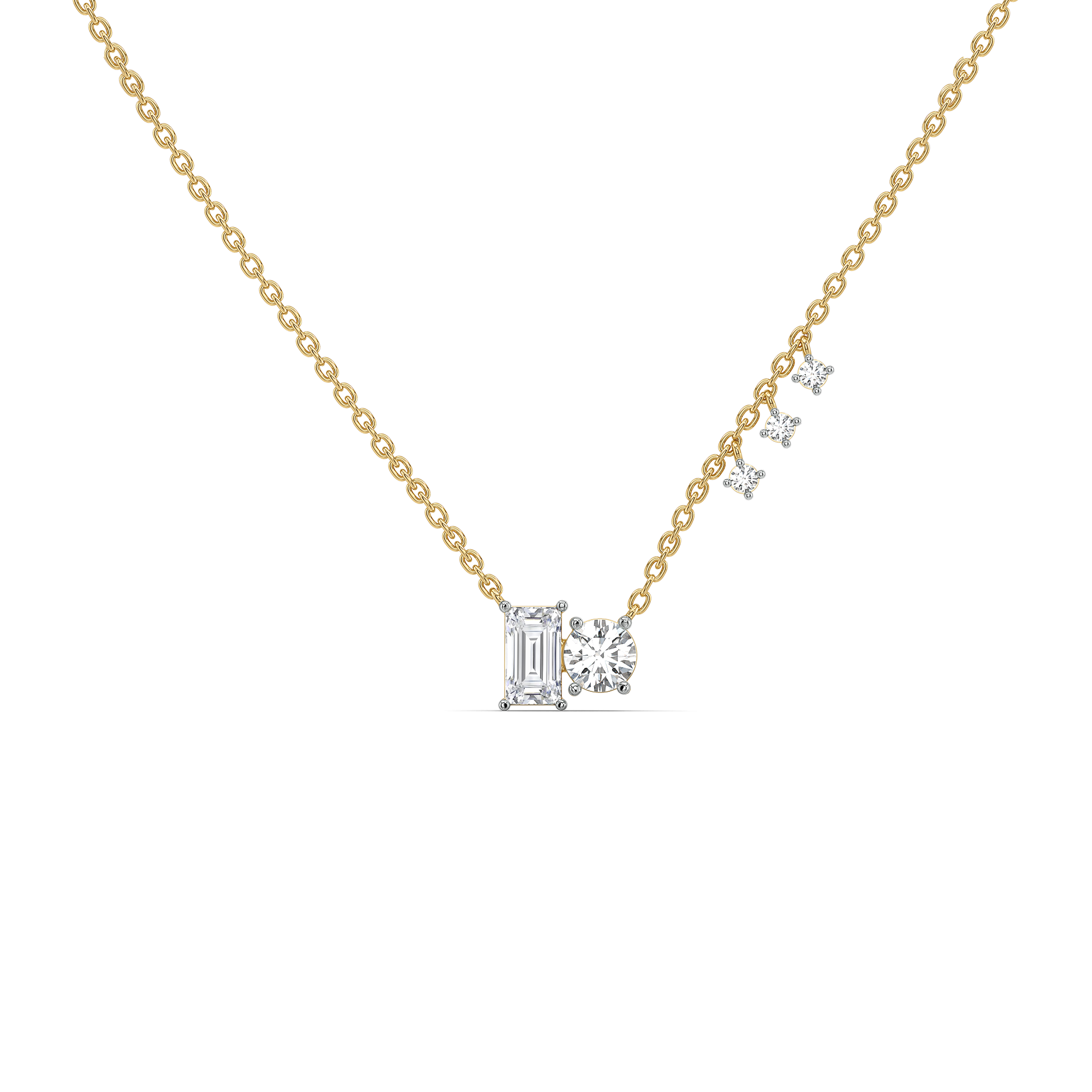 Baguette Brilliance - Lab Diamond Necklace