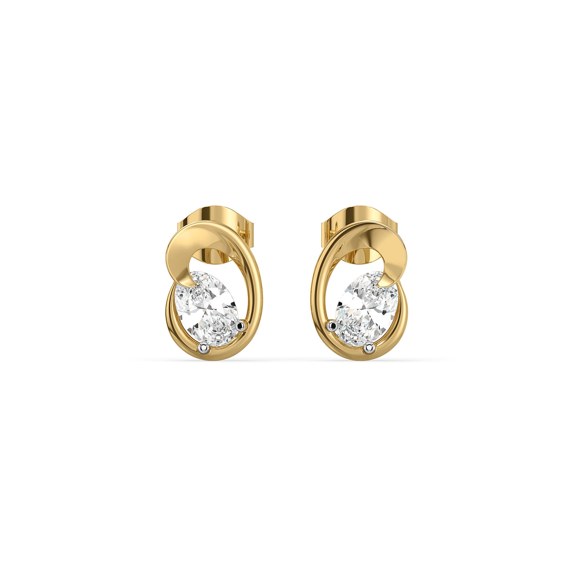 Lume Arc - Lab Diamond Solitaire Earring