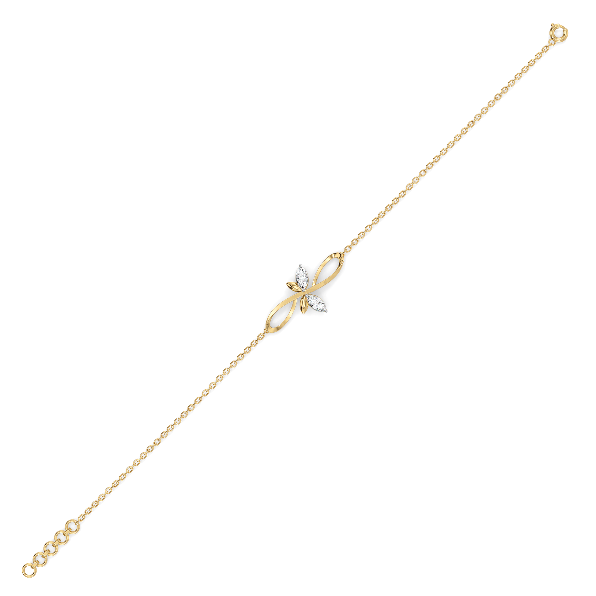 Dragonfly Dance - Lab Diamond Bracelet