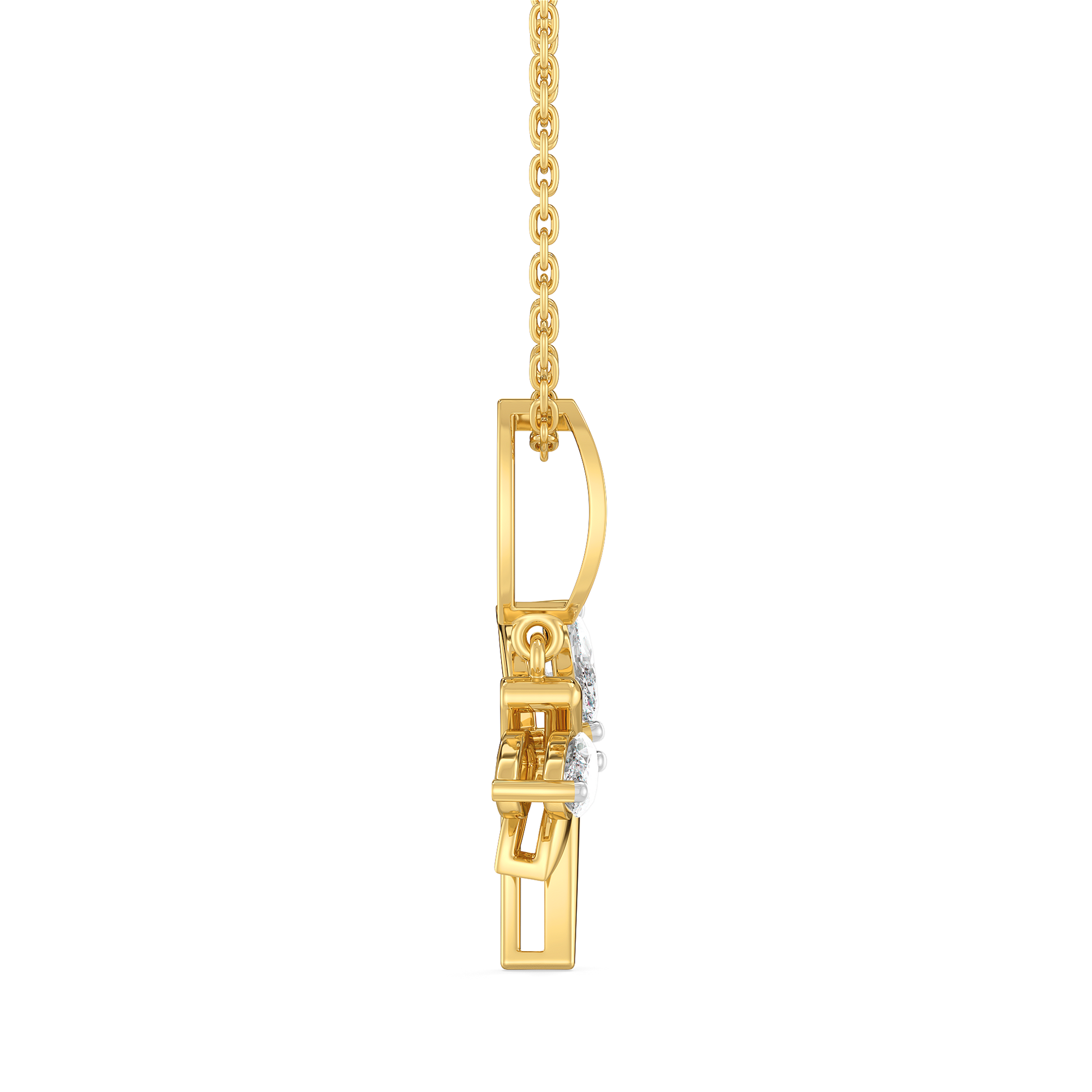 Dragonfly Dance - Lab Diamond Pendant