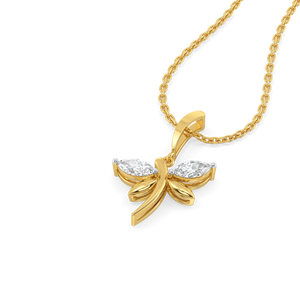 Dragonfly Dance - Lab Diamond Pendant