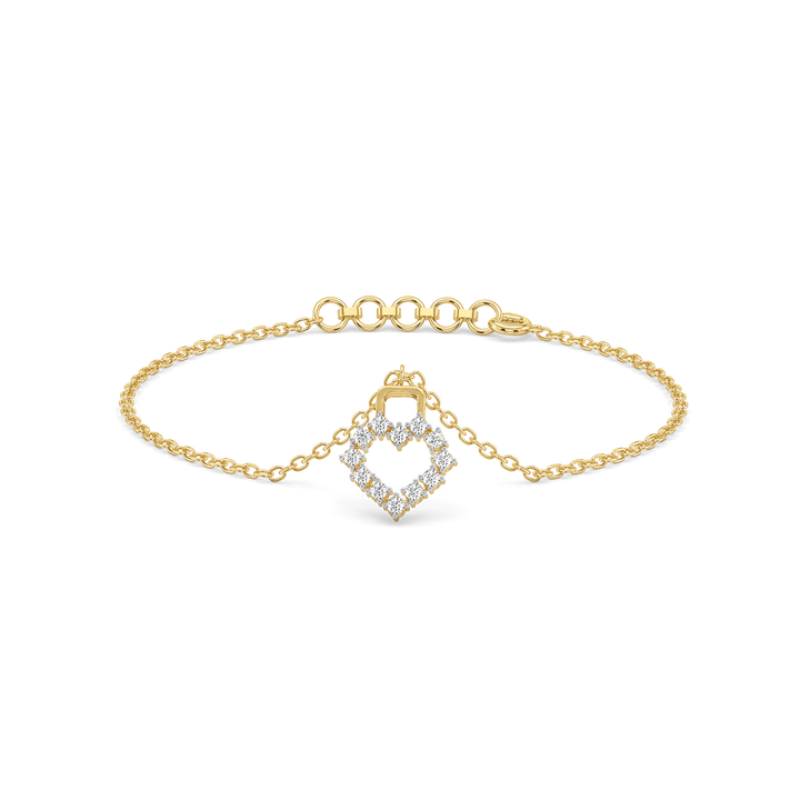 Locked in Love - Lab Diamond Bracelet