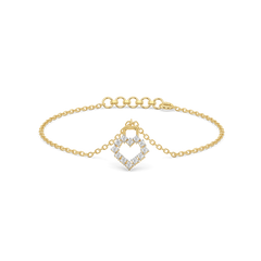 Locked in Love - Lab Diamond Bracelet