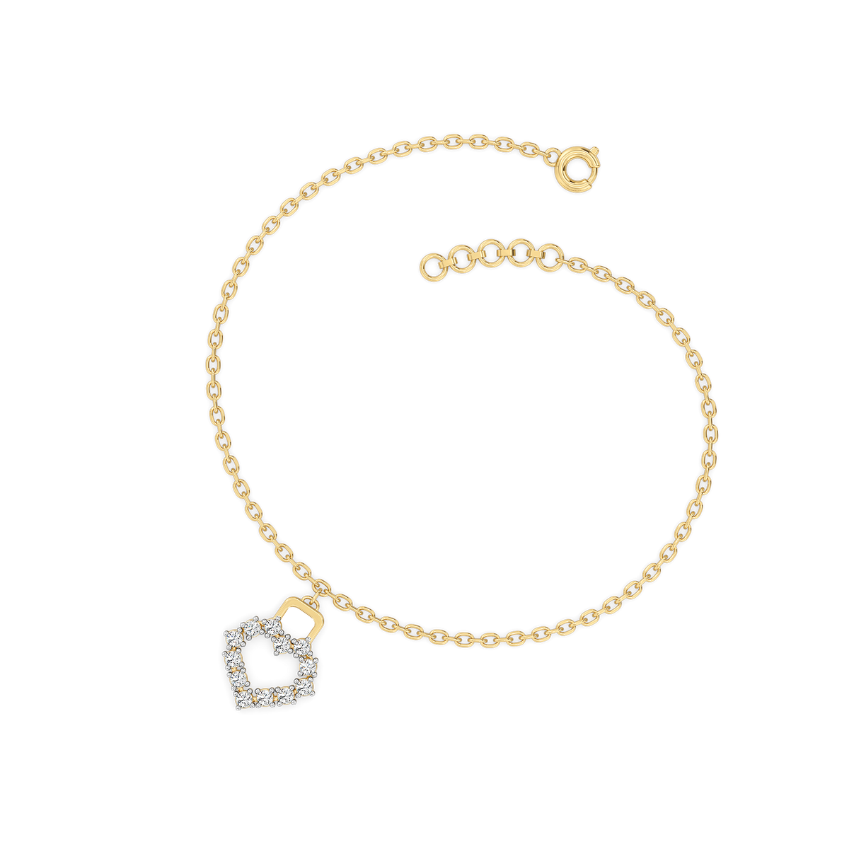 Locked in Love - Lab Diamond Bracelet