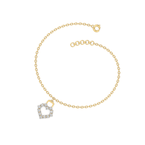 Locked in Love - Lab Grown Diamond Bracelet - Lukson 