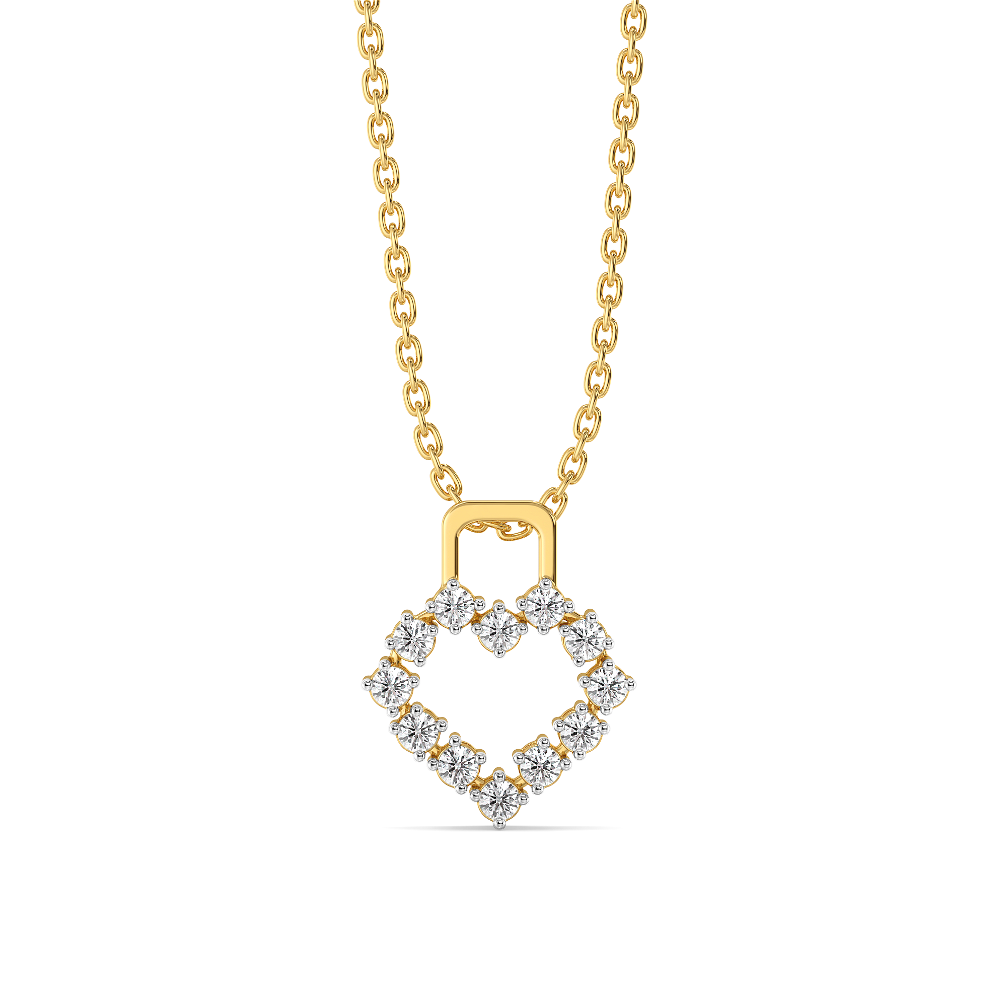Locked in Love - Lab Diamond Pendant