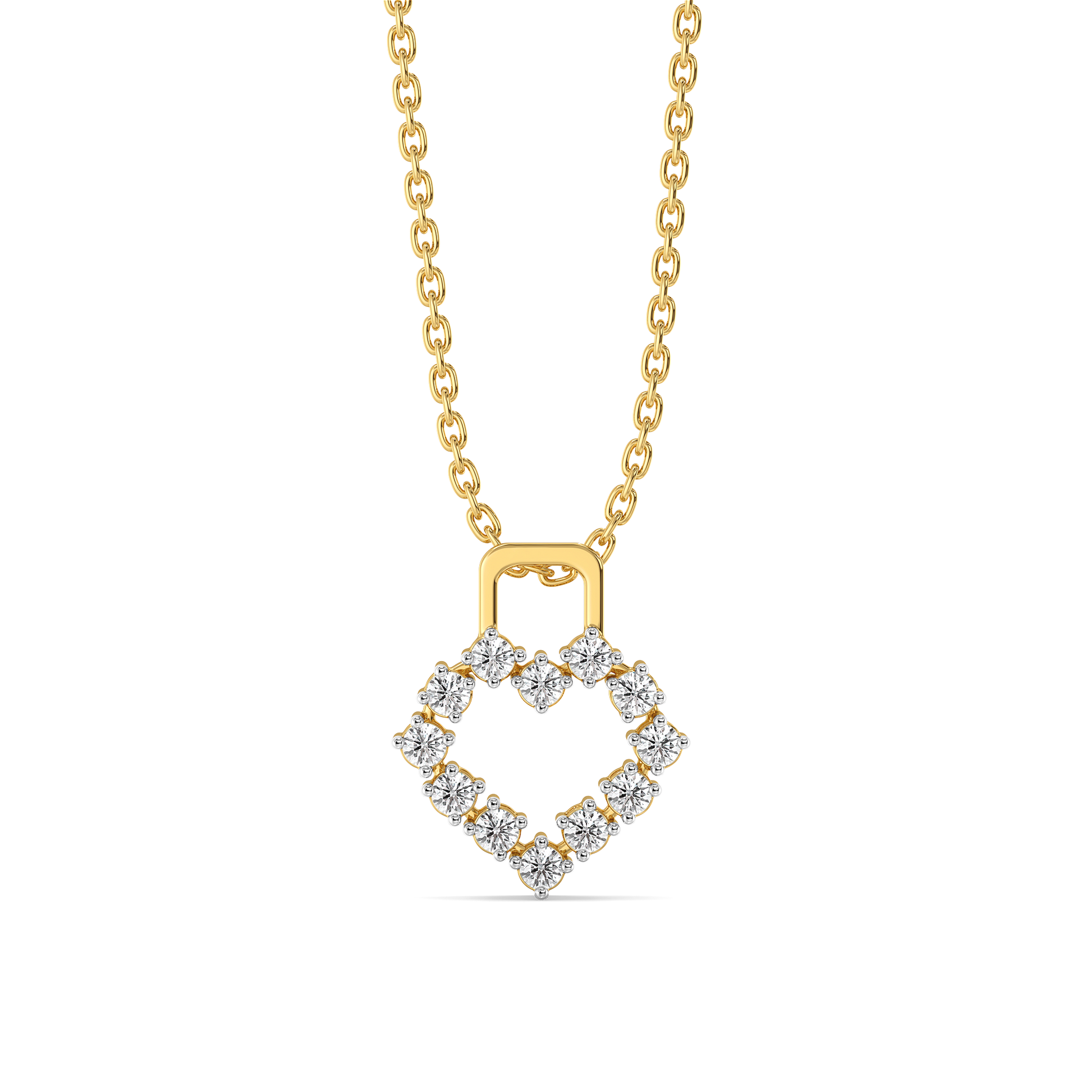Locked in Love - Lab Diamond Pendant