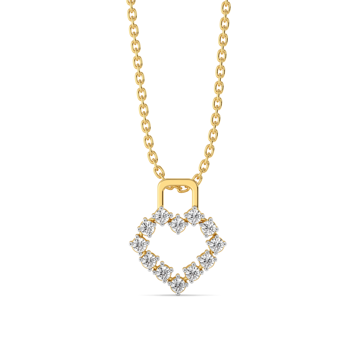 Locked in Love - Lab Diamond Pendant