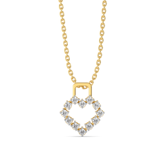 Locked in Love - Lab Diamond Pendant