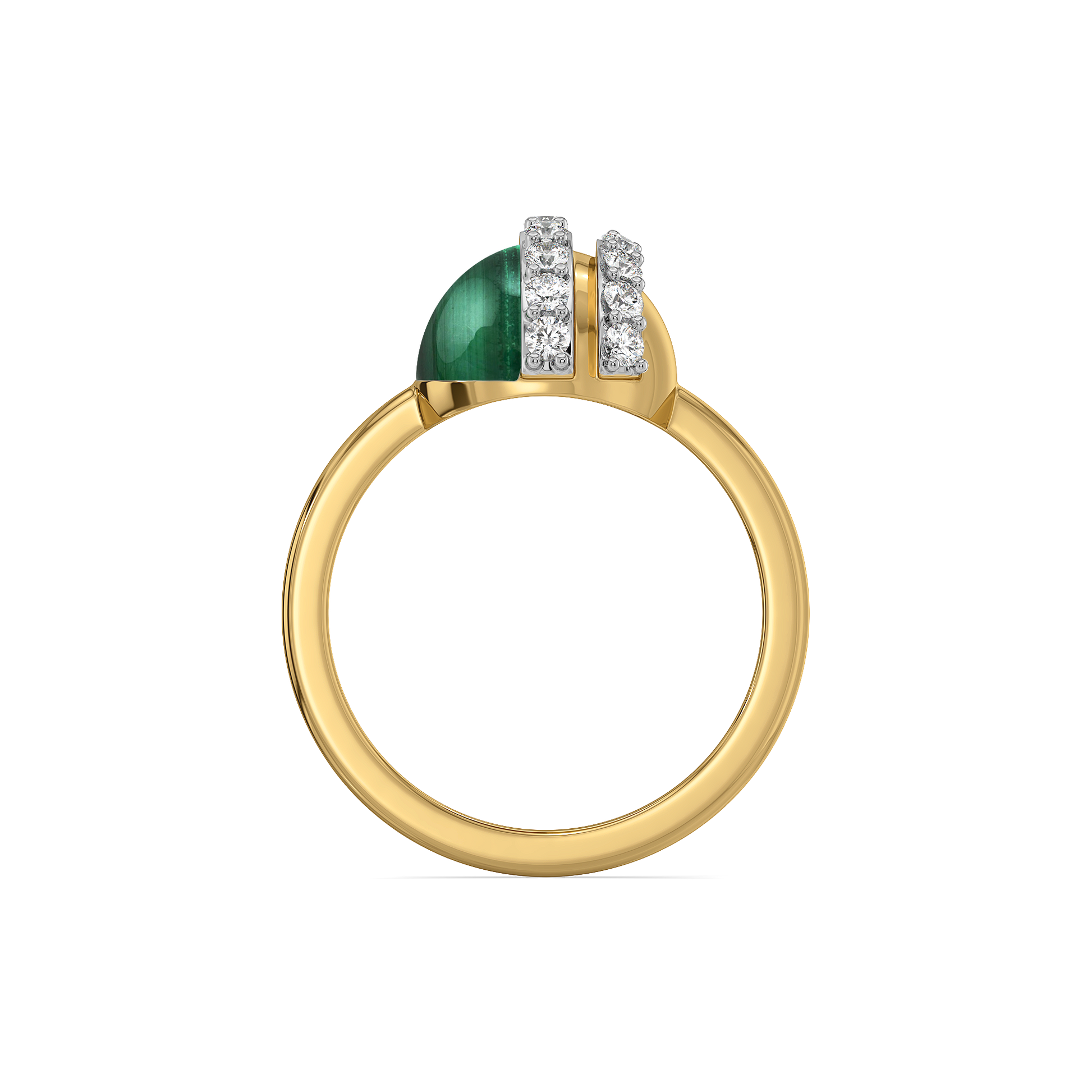 Malachite Muse - Lab Diamond Ring