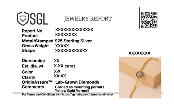 Evil Eye - Lab Diamond Men's Rakhi