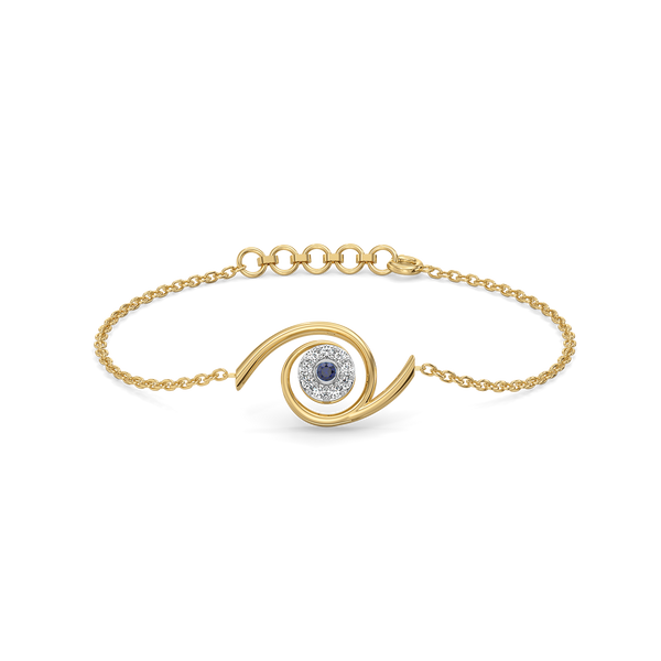 Lukson Evil Eye - Lab Grown Diamond Charm Bracelet