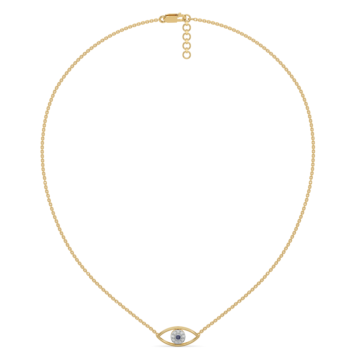 Evil Eye - Lab Diamond Necklace
