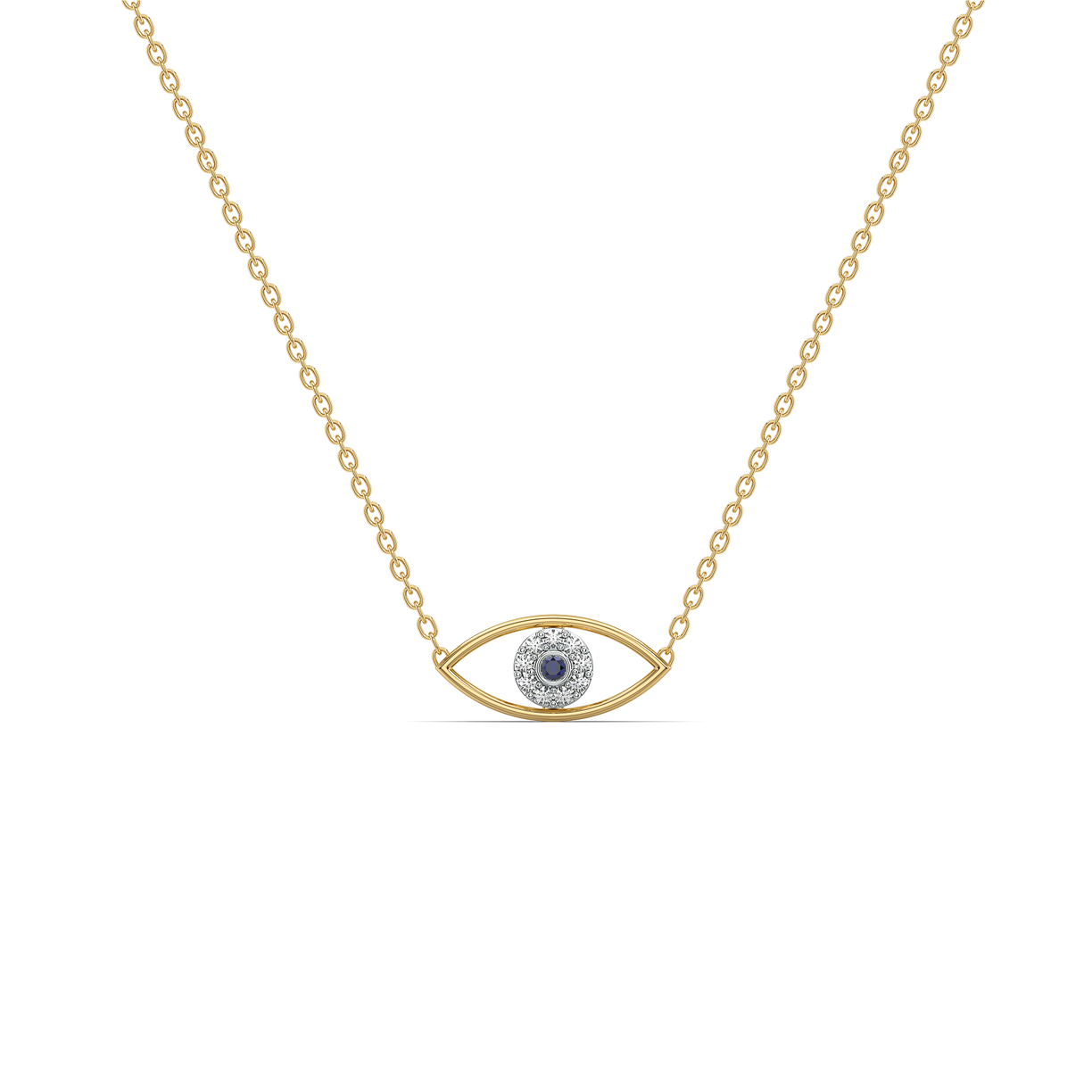 Evil Eye - Lab Diamond Necklace
