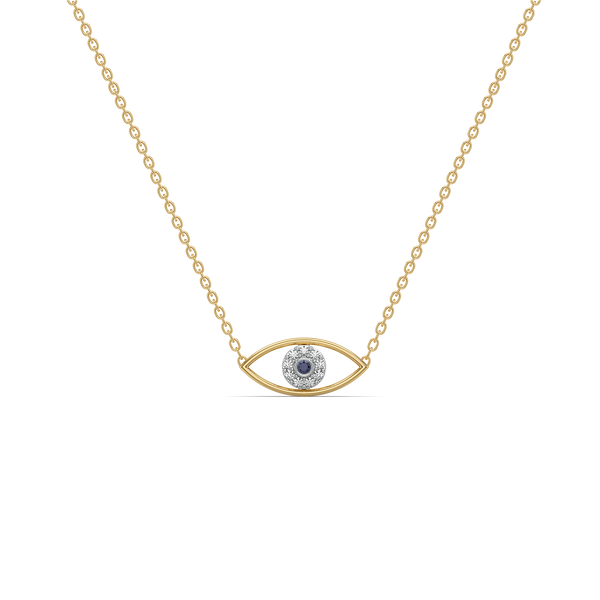 Lukson Evil Eye Lab Grown Diamond Necklace