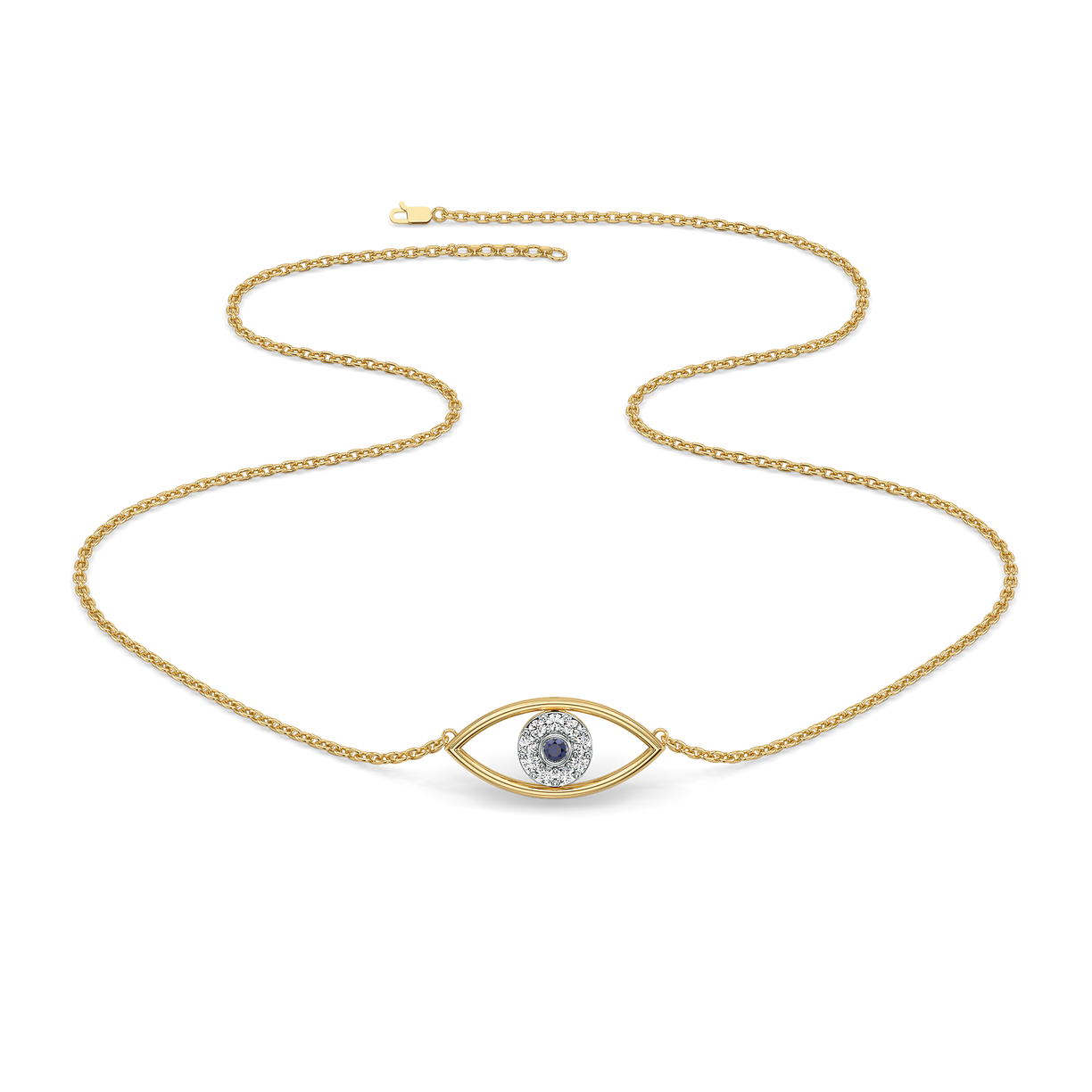 Evil Eye - Lab Diamond Necklace