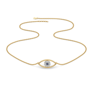 Evil Eye - Lab Diamond Necklace