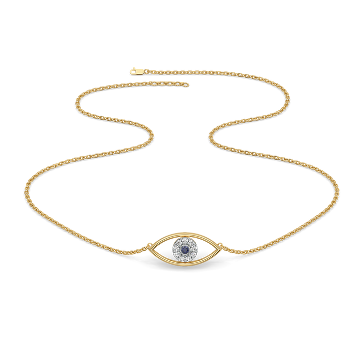 Evil Eye - Lab Diamond Necklace